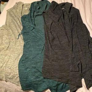 LOGO by Lori Goldstein Lightweight Hooded Vest